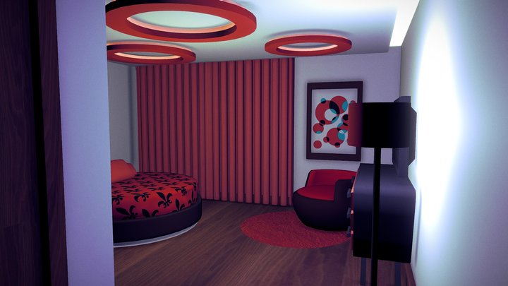 Red Room 3D Model