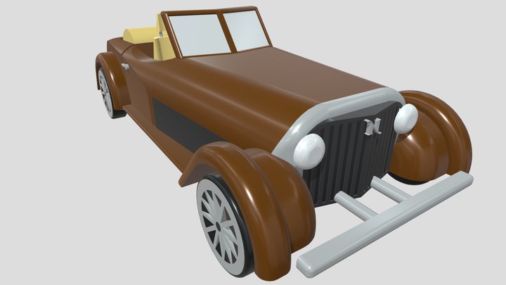 1930 Mercedes Inspired Car 3D Model