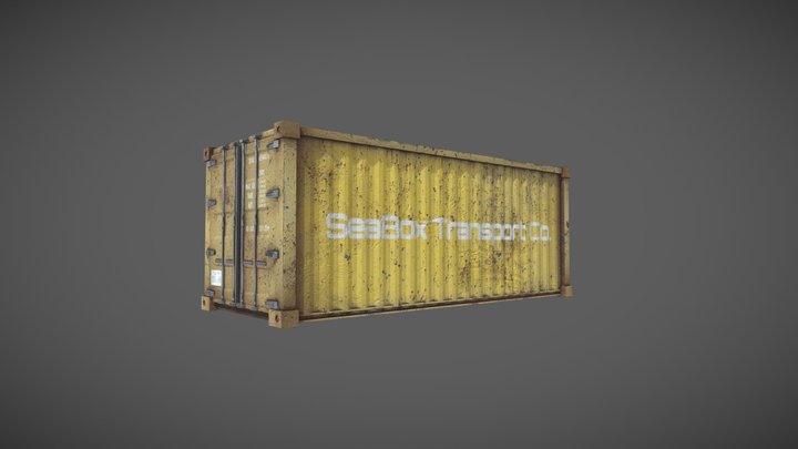 Rusty container 3D Model