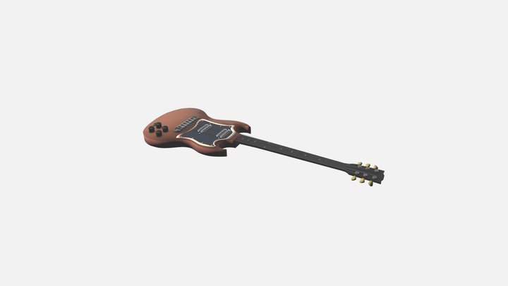 Electro-Guitar 3D Model