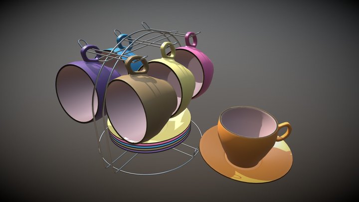Tea Set 3D Model