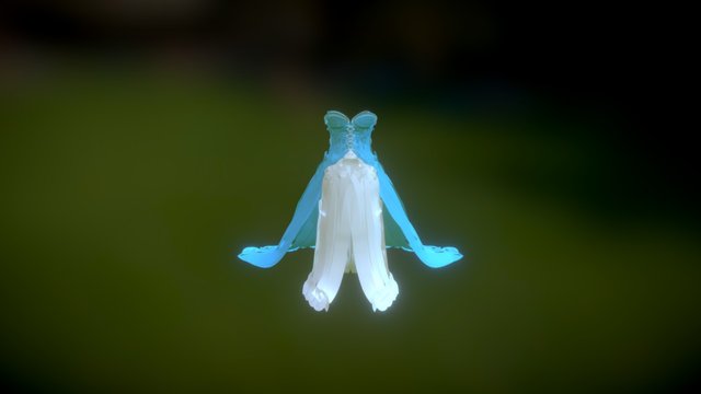 Girlfriend's dress in color! 3D Model