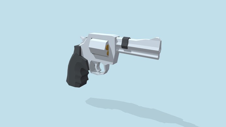 Gun Revolver 3D Model