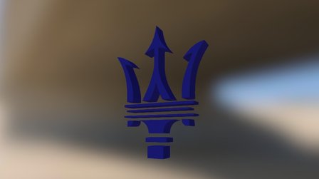 Maserati Logo 3D Model
