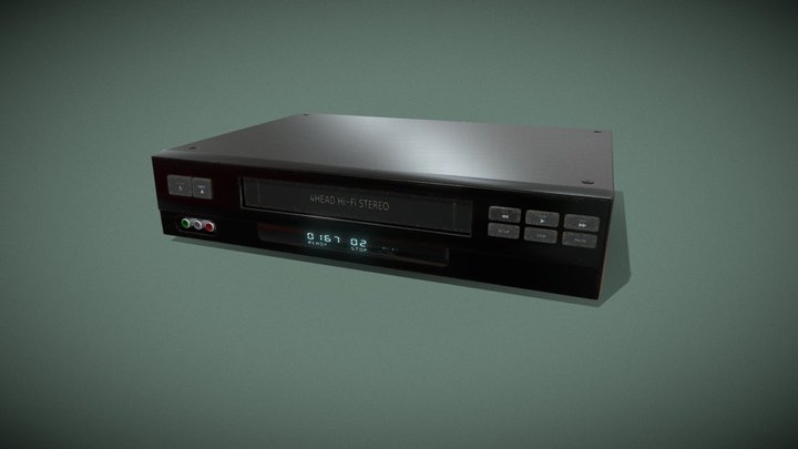 Vintage VHS Player 1 3D Model