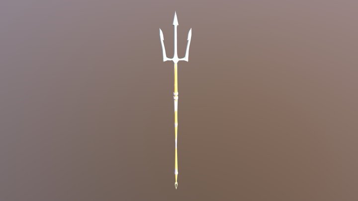 Rusted Trident 3D Model