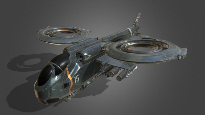 Helicopter 3D Model