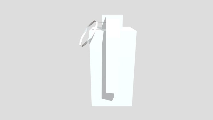 low poly smoke grenade 3D Model