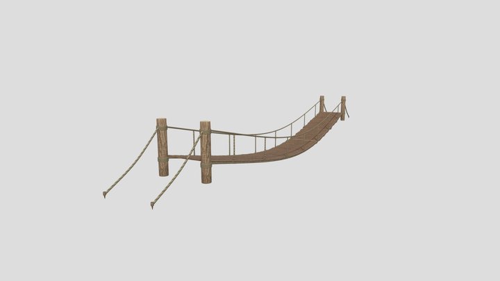 Rope Bridge 3D Model