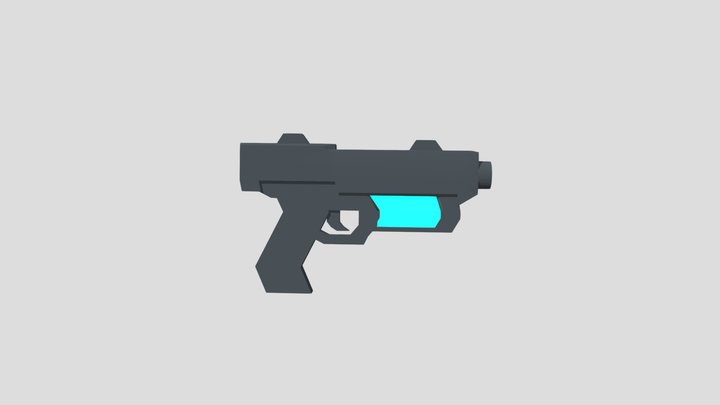 Futurestic pistol 3D Model