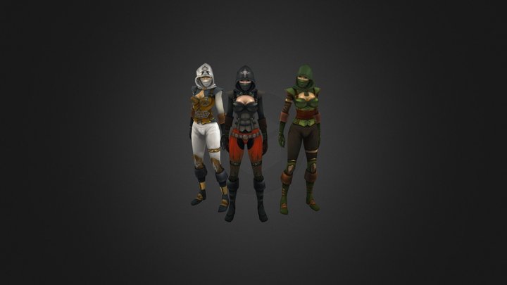 Blade Lords - Generic Female 3D Model