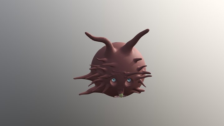 sketchfab face with color 2 3D Model