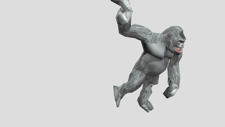 Low-poly Gorilla model 3D Model