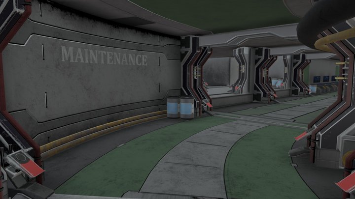 Sci-Fi Environment 3D Model
