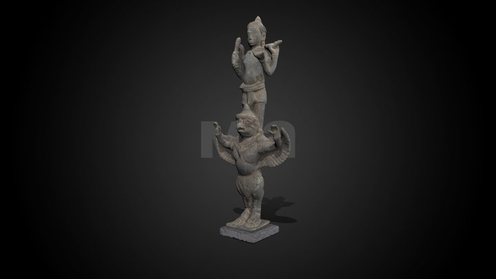 Vishnu on Garuda, 12 - 13th C CE – Kostenloses 3D-Modell STL