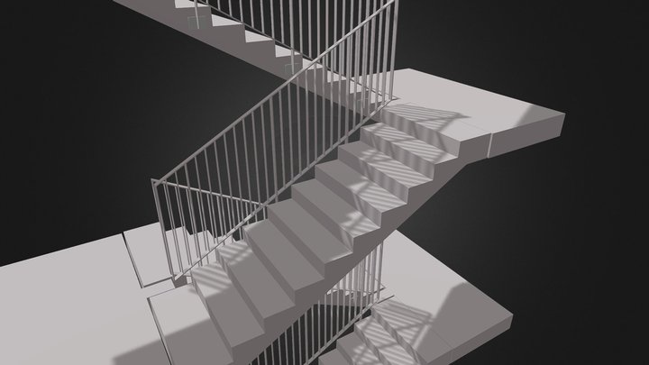 Staircase_Railing assembly 3D Model