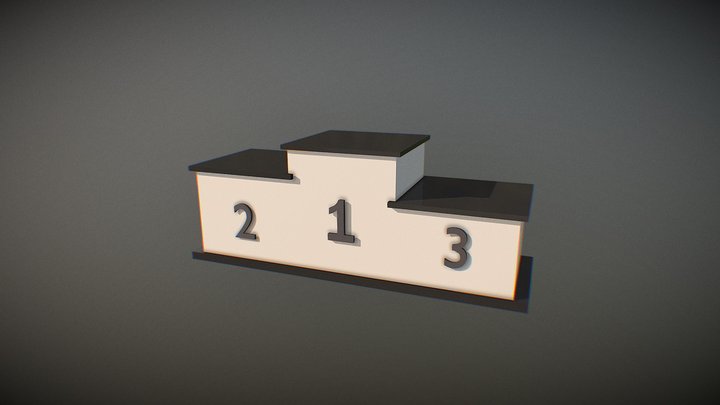 Winner Podium 3D Model
