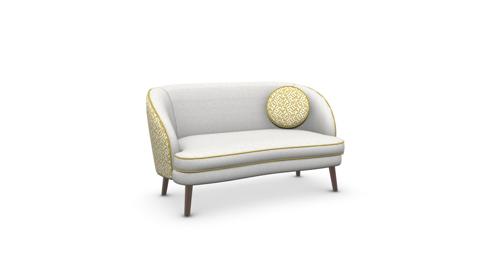 Gertie 2 Seater Sofa, Dufrene Moss Velvet