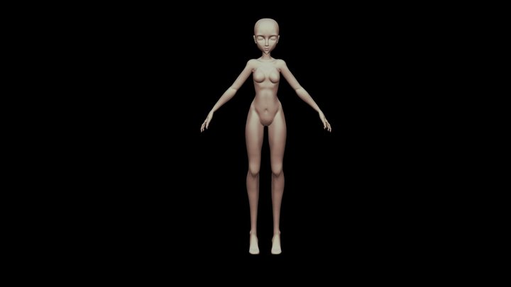 Model 01 Retopology Karen Muller 3D Model