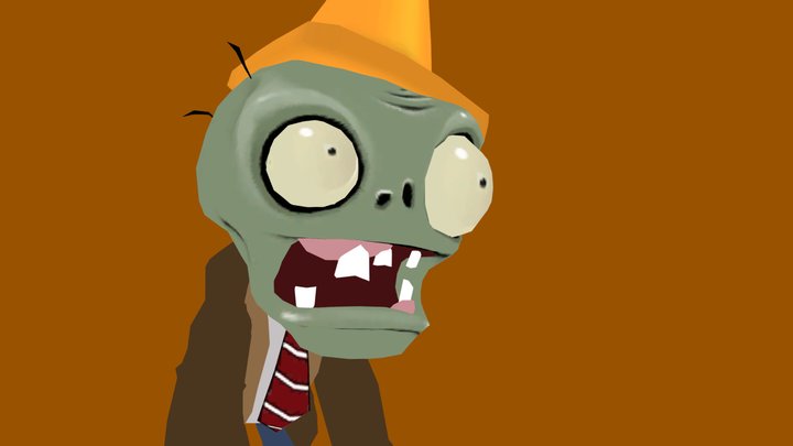 ConeHead Zombie 3D Model