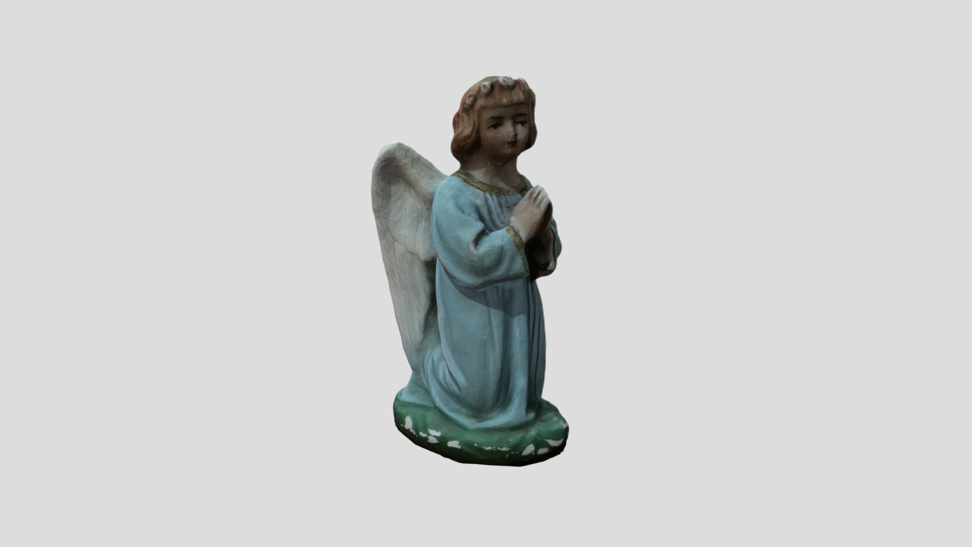 Old statuette of an angel