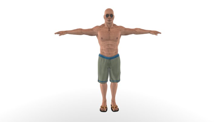 ROBLOX Muscular Torso - Download Free 3D model by Quaacki3