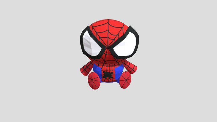 Spiderman Plush (Across the Spider-Verse) 3D Model