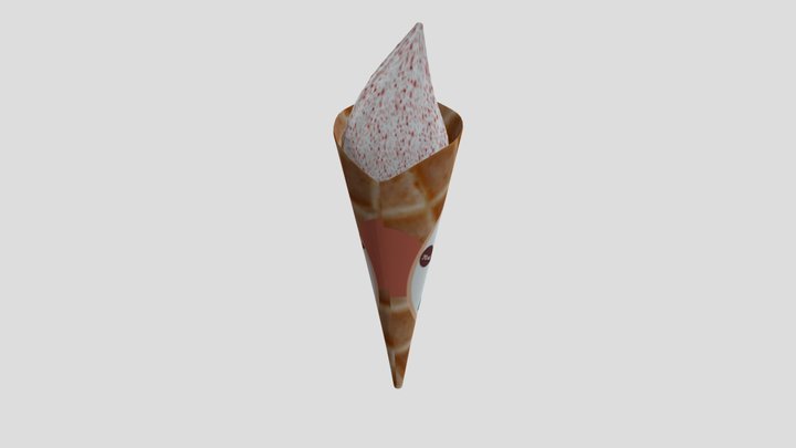 Coconut Ice Cream 3D Model
