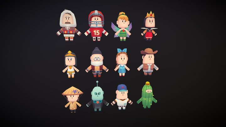 Low Poly Character -1- 3D Model