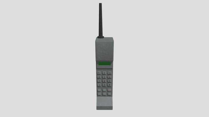 Low-Poly Cellphone 3D Model