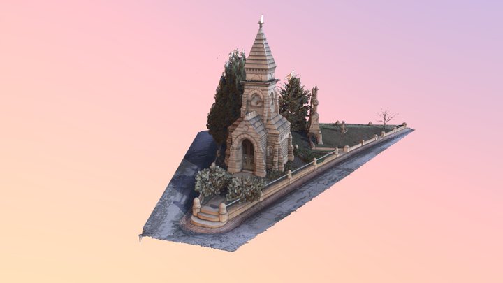 Oakland Cemetery Richards Mausoleum 3D Model