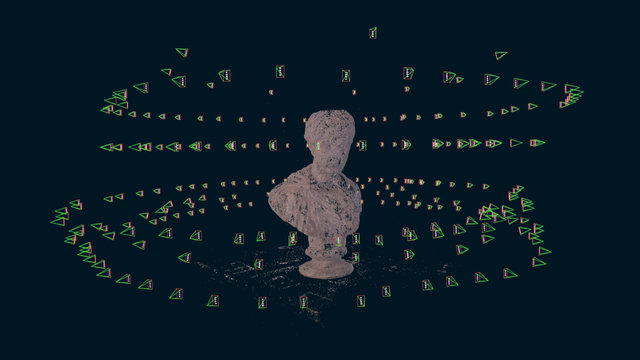 [Buste] Structure de la première acquisition 3D Model