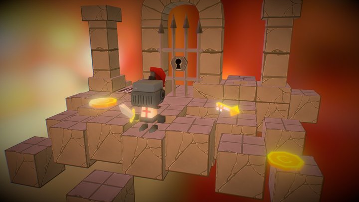 Little Dungeon Adventure Game 3D Model