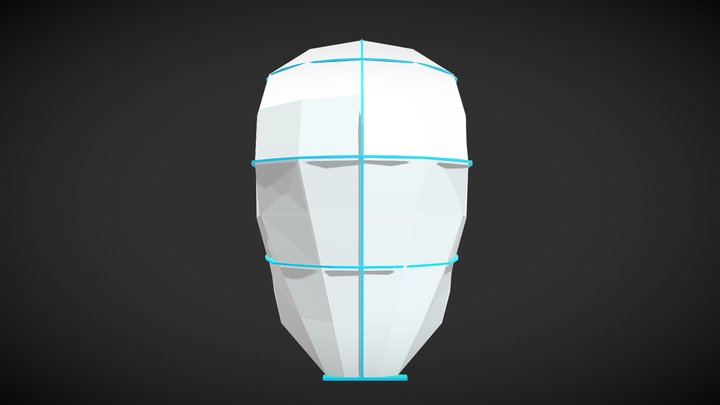 Simplified-head 3D models - Sketchfab