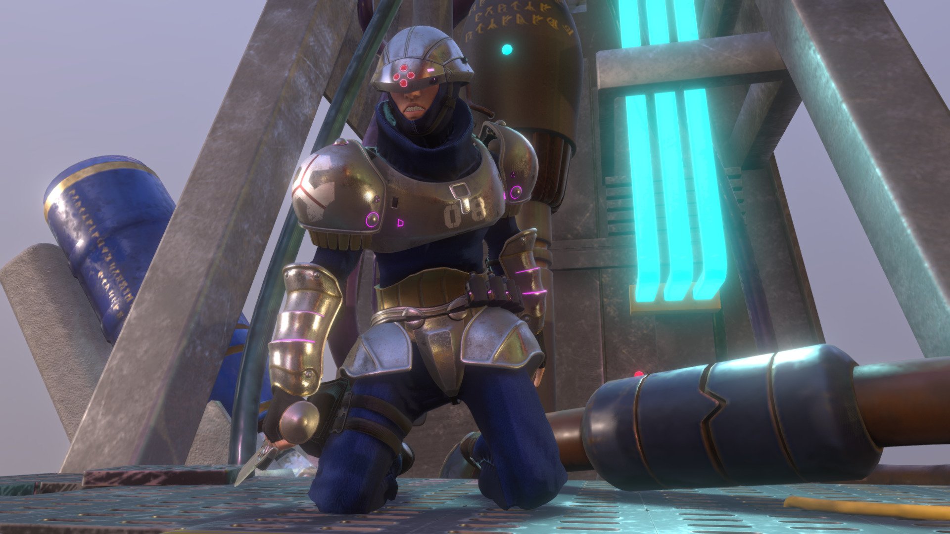 Final Fantasy VIII Galbadian Soldier Wedge - 3D model by edouard ...