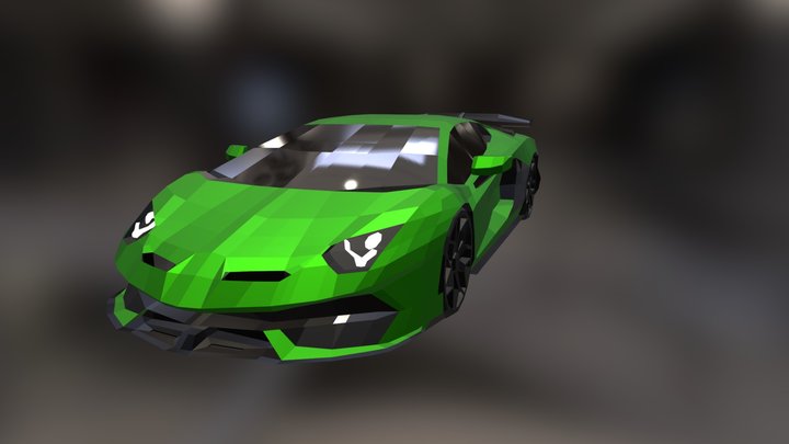 Lamborghini Aventador SVJ | Low Poly | DOWNLOAD 3D Model