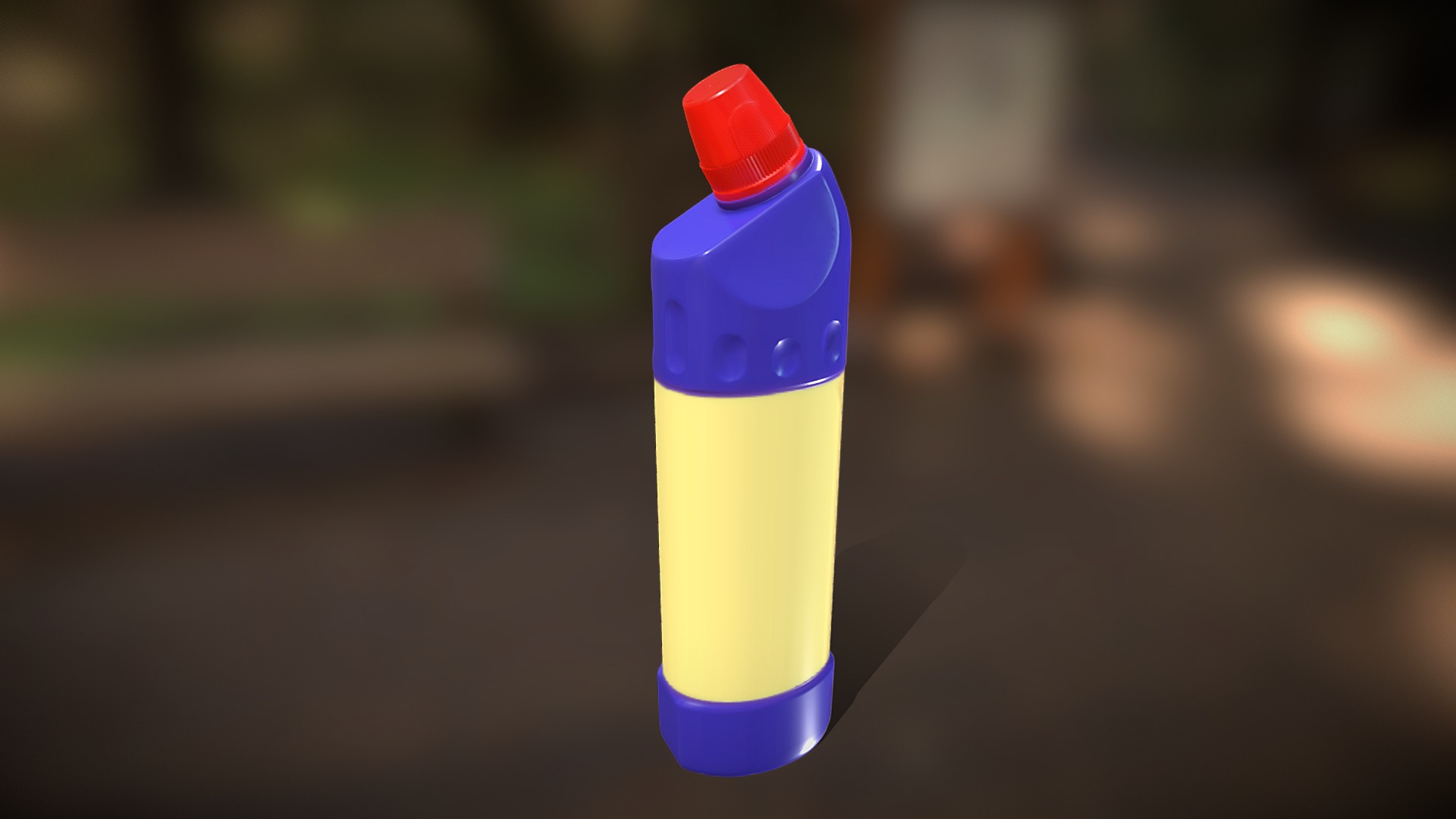 3D model Bottle Detergent001a - This is a 3D model of the Bottle Detergent001a. The 3D model is about a close-up of a bottle.