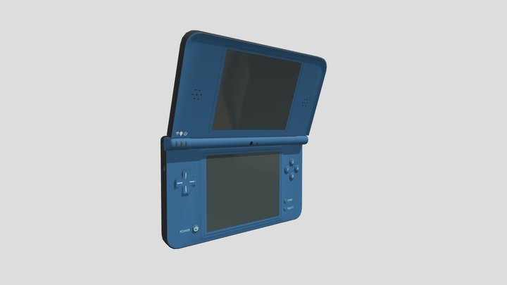DSi XL Low Poly 3D Model