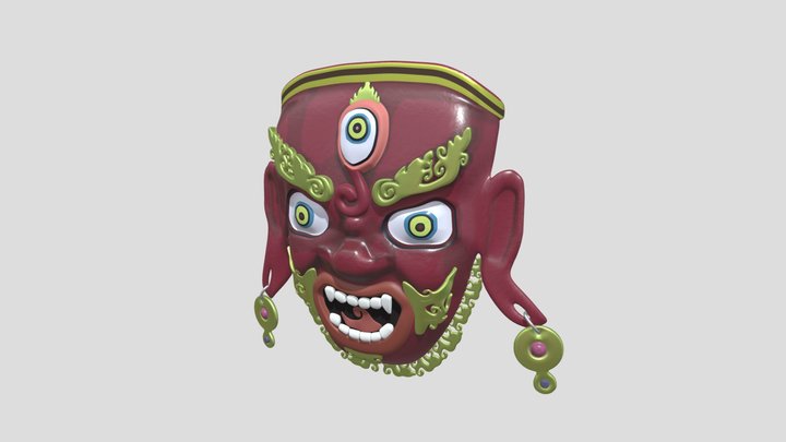 Bhutan Mask 3D Model