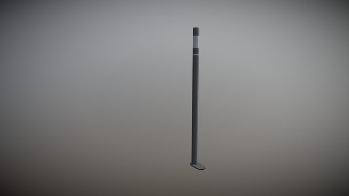 light pole modern 4.5m 3D Model