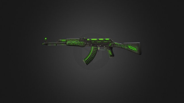 AK47 | Toxic Piece 3D Model