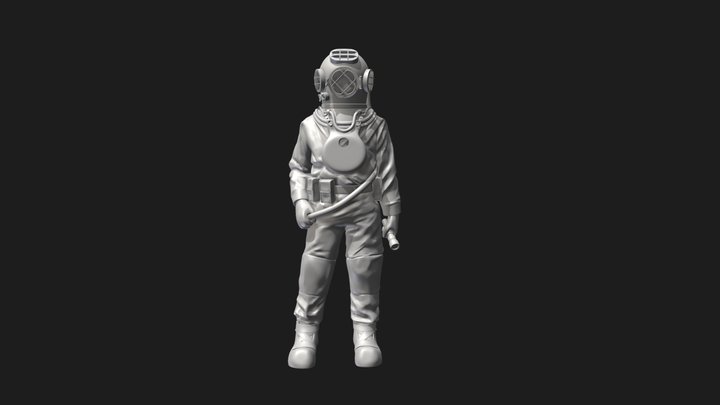 Deep Seas Diver 3D Model