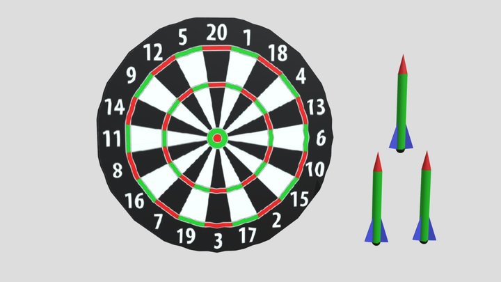 Dart board – Modello 3D gratuito STL