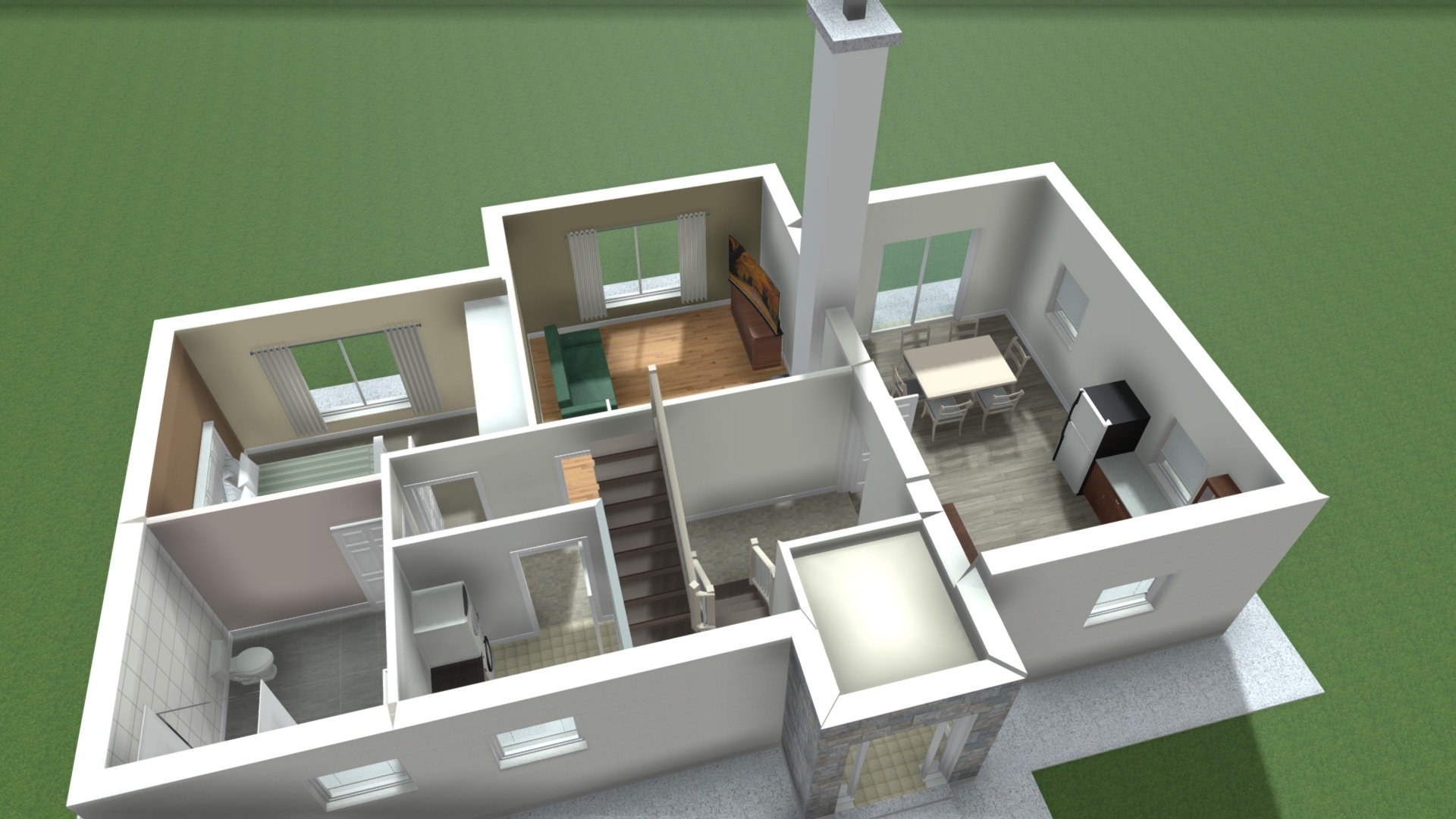 M Gallagher Ground Floor Plan 3D Model By Virtual Teic dyb 