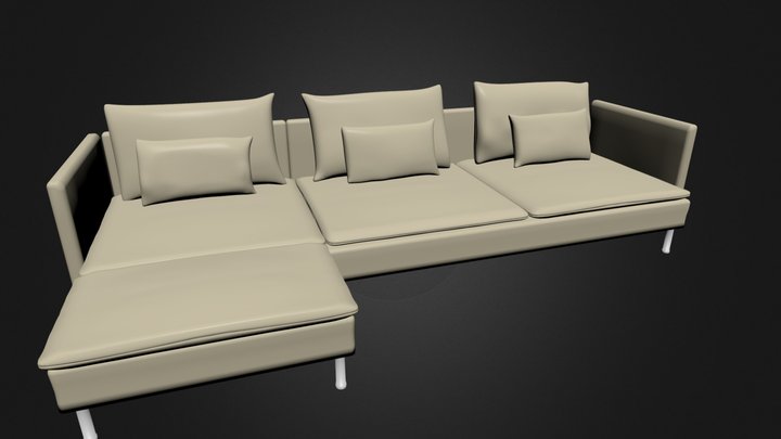 Sofa soderhamn ike 3D Model