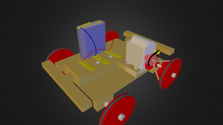 Coche cambio_sentido 3D Model