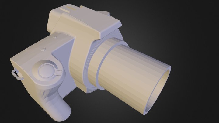 DSLR with Foc. Adapter 3D Model