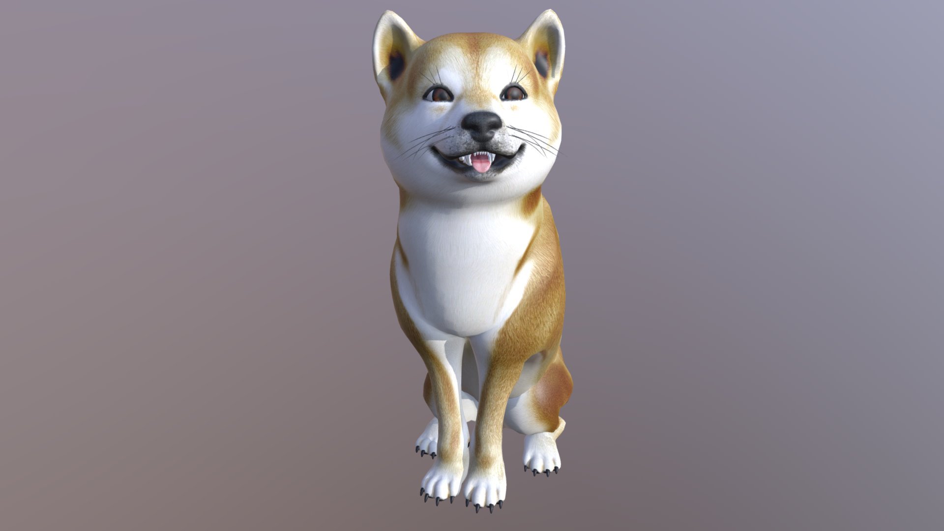 Shiba Inu Dog - 3D model by HardzGal [1a00cbe] - Sketchfab