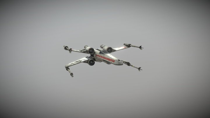 X-Wing T65 3D Model
