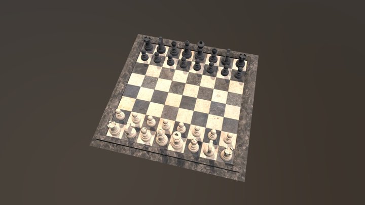 Schachbrett 3D Model